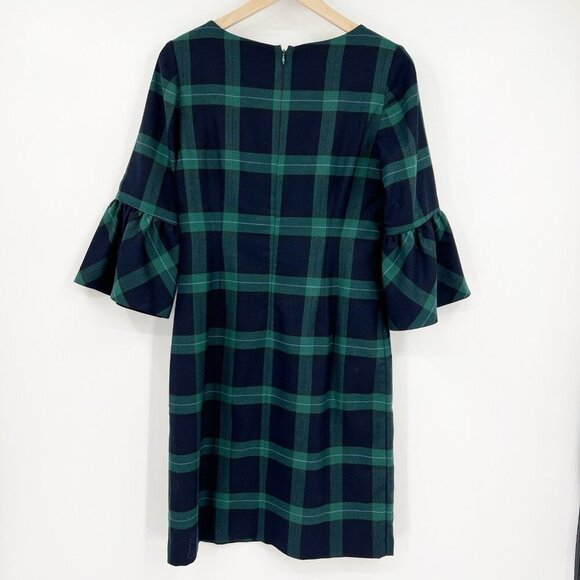 Talbots Black Watch Plaid Shift Dress Size 4 Tartan Classic Preppy Holiday Work - Picture 1 of 5